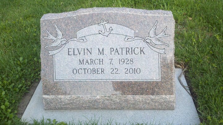 Dad's Bluebird Headstone