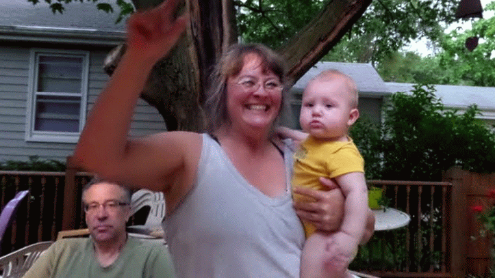 Jill and Preston with grumpy Dean int he background