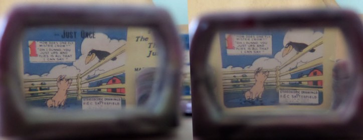 looking through the viewer