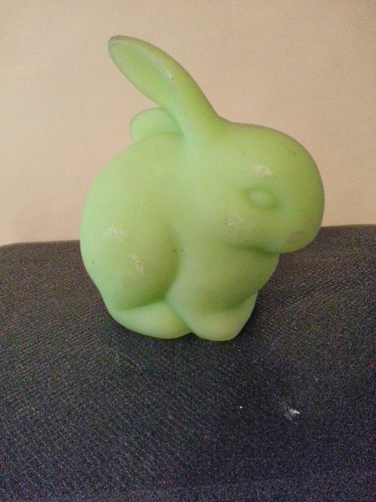 green soapstone rabbit