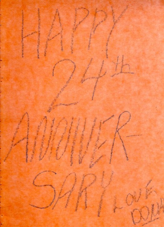 Happy 24th Anniversary, Love Dona