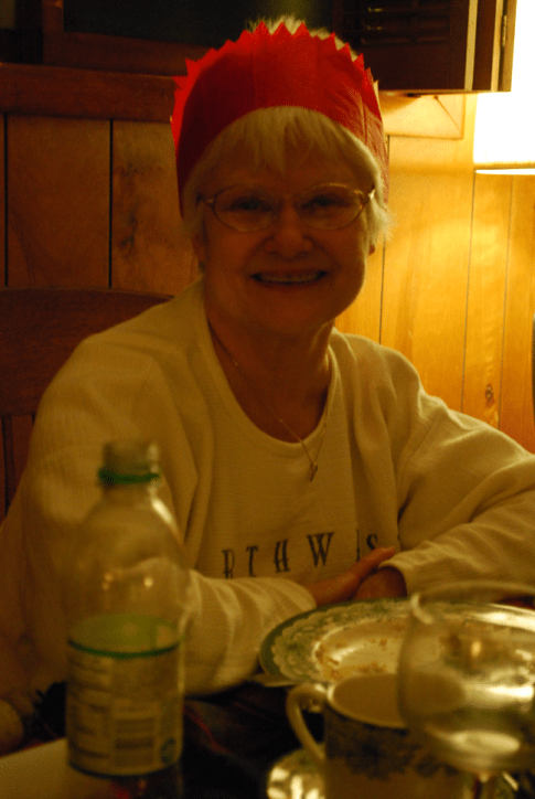 Mom with a silly hat