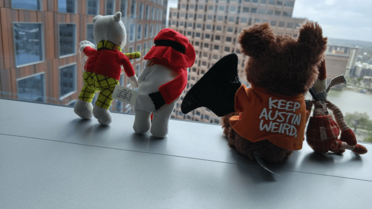 In March we visited Austin, Texas and obtained a new chum