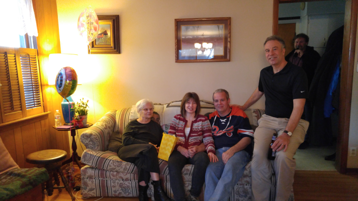 In February we threw Mom a surprise 80th birthday party