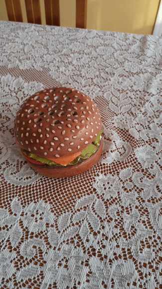 Hamburger pencil holder