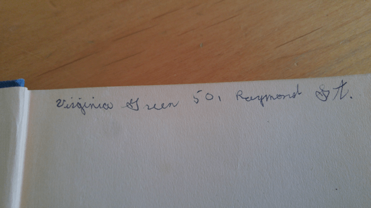 Aunt Ginny's name and address