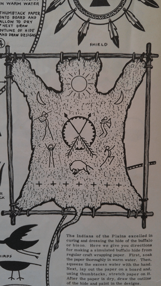 Finished product bear skin with designs