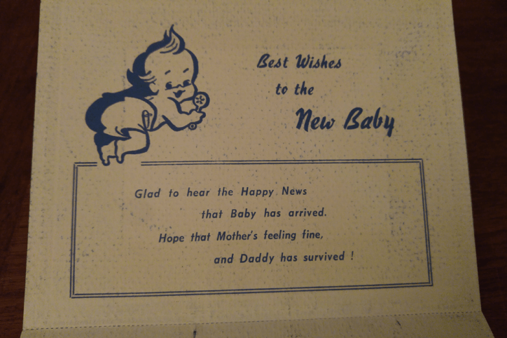 Greetings to the baby