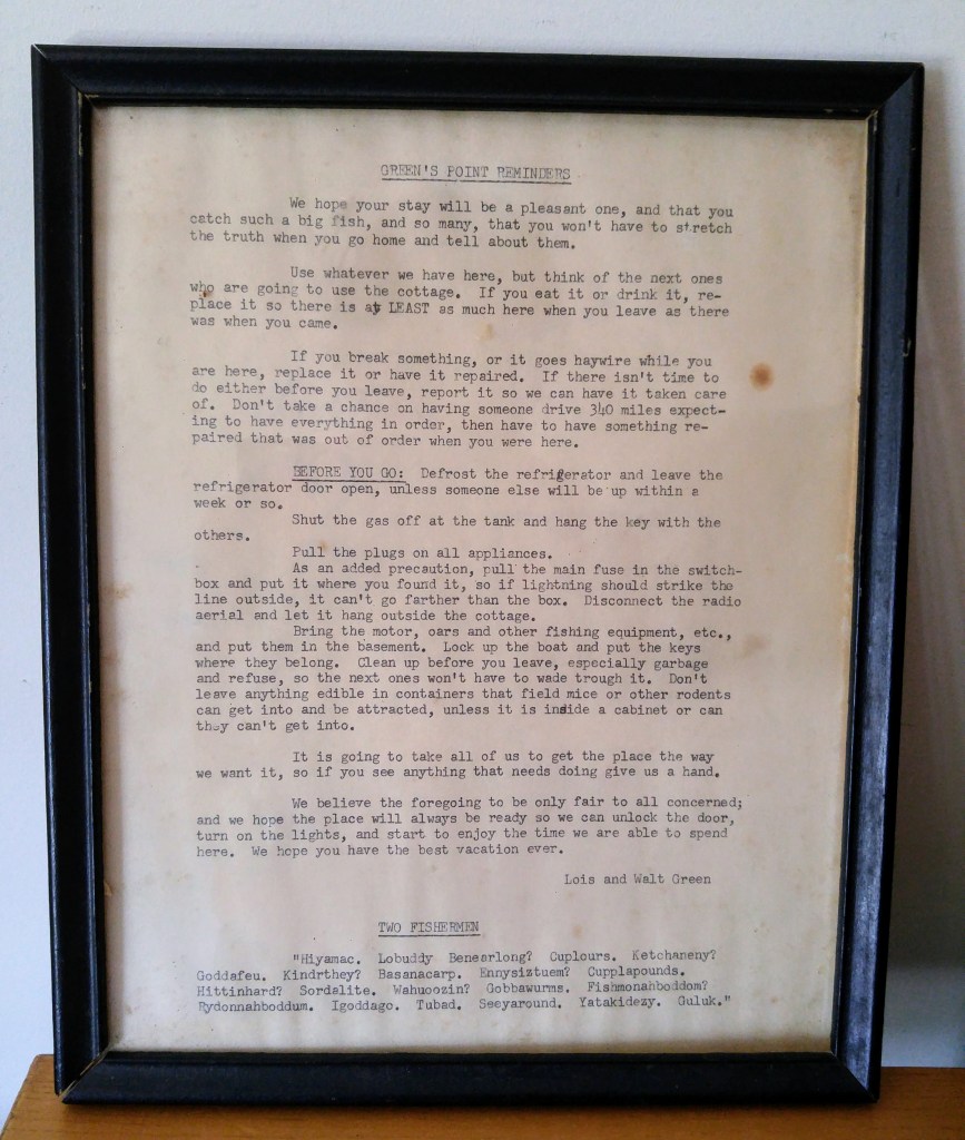 Green's Point Reminders