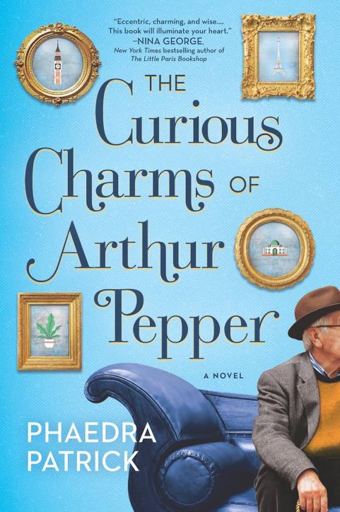 Cover of The Curious Charms of Arthur Pepper. A man sitting on a sofa