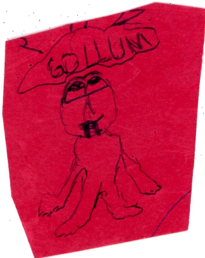Jeff's drawing of Gollum